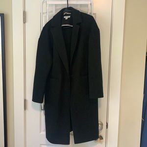 Topshop Single Breasted Wool Coat